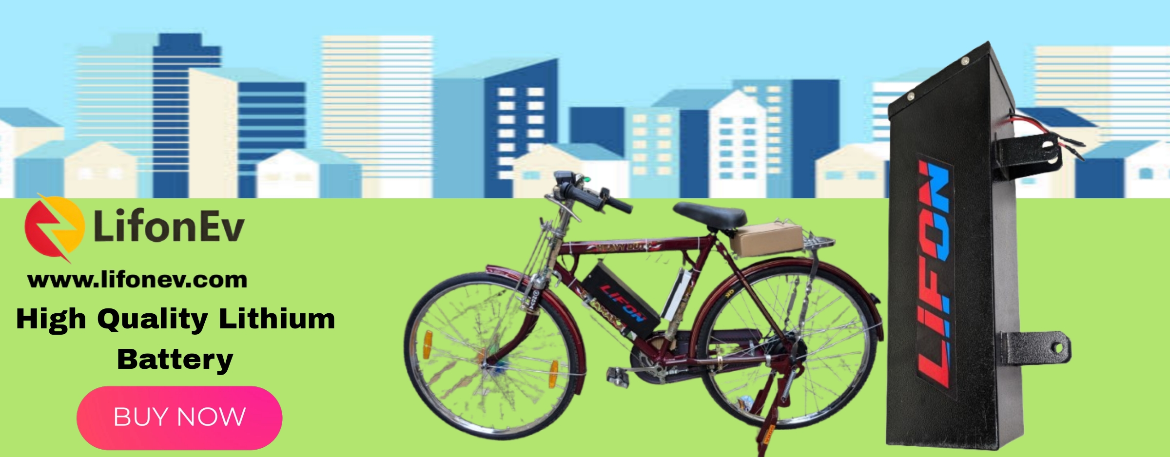 Electric cycle battery
